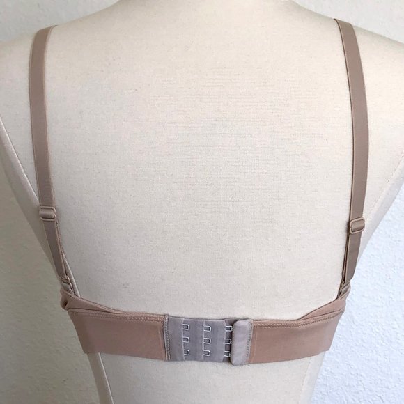 Organic Basics Triangle Bra in Oak | Organic Cotton Wire Free Bralette | Size XS - Picture 3 of 5